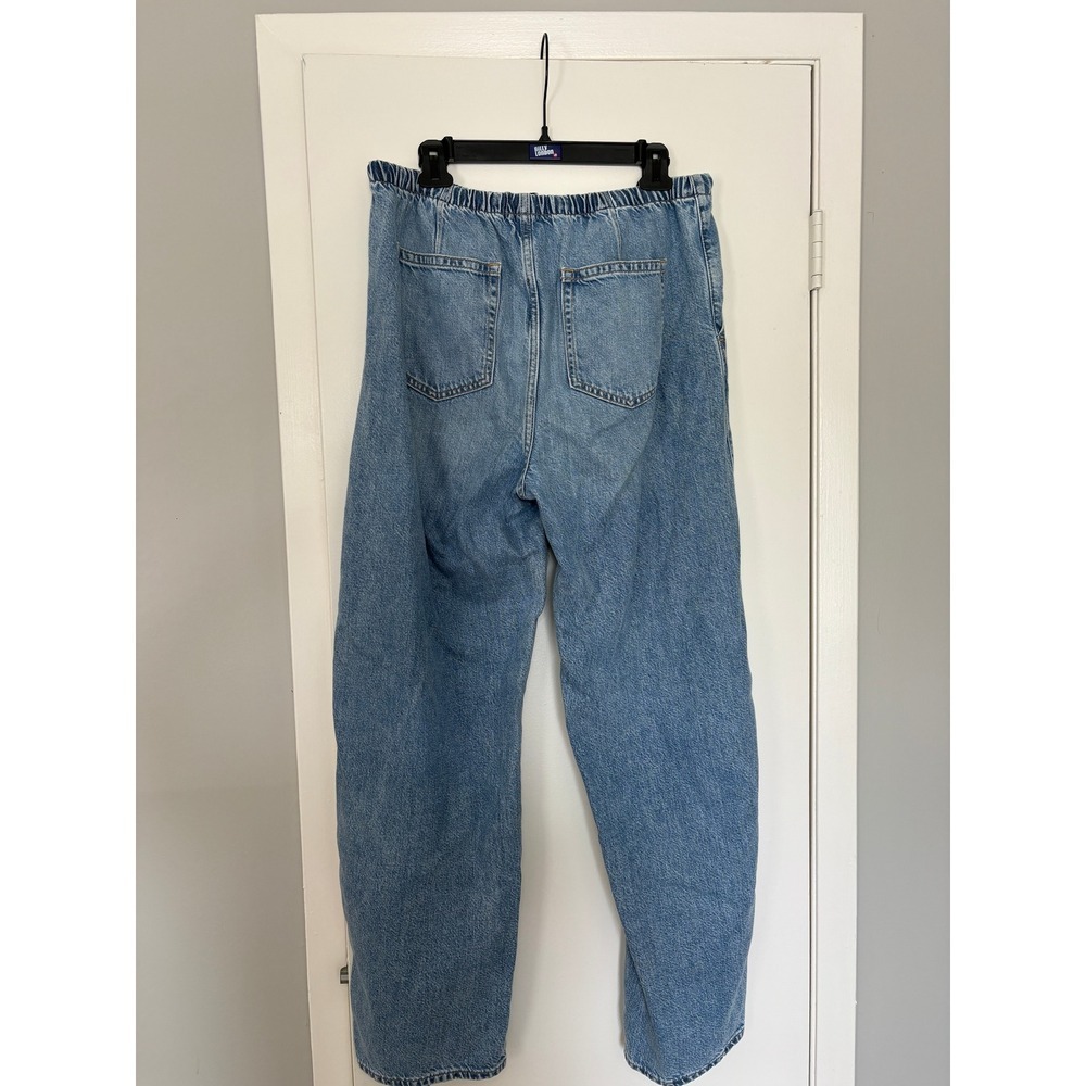 NEW GAP Ultrasoft Denim Pull-On Barrel Jeans Medium Tall Light Wash Blue - Picture 6 of 6